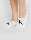 Calvin Klein 2-paar Footie High cut dames sokken - Logo monogram