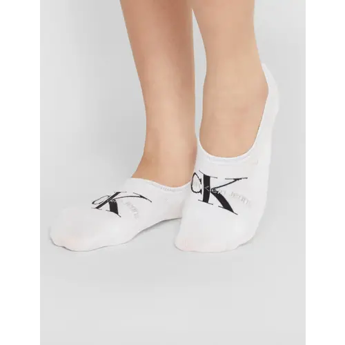 Calvin Klein 2-paar Footie High cut dames sokken - Logo monogram Calvin Klein 2-paar Footie High cut dames sokken - Logo monogram