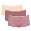 Sloggi 3-pack Crush Go dames boxershorts - Biologisch Katoenen dames onderbroeken - Multipack vrouwen ondergoed