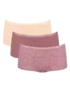 Sloggi 3-pack Crush Go dames boxershorts - Biologisch Katoenen dames onderbroeken - Multipack vrouwen ondergoed