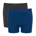 Sloggi 2-Pack heren boxershorts  SLG Base - Zwart/Blauw Combi