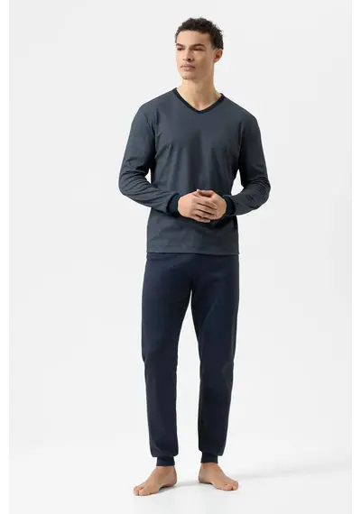 Mey heren pyjama Katoen - Bennison Mey heren pyjama Katoen - Bennison