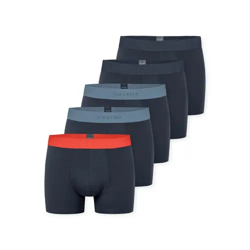 Schiesser 5-pack heren boxershort 95/5 - Darkblue Schiesser 5-pack heren boxershort 95/5 - Darkblue