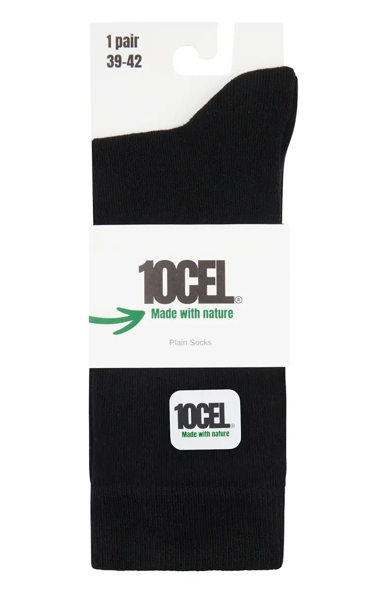 10Cel Tencel Crew sokken 1-Pack - heren crew ksokken - Sterke Tencel sokken met badstof zool