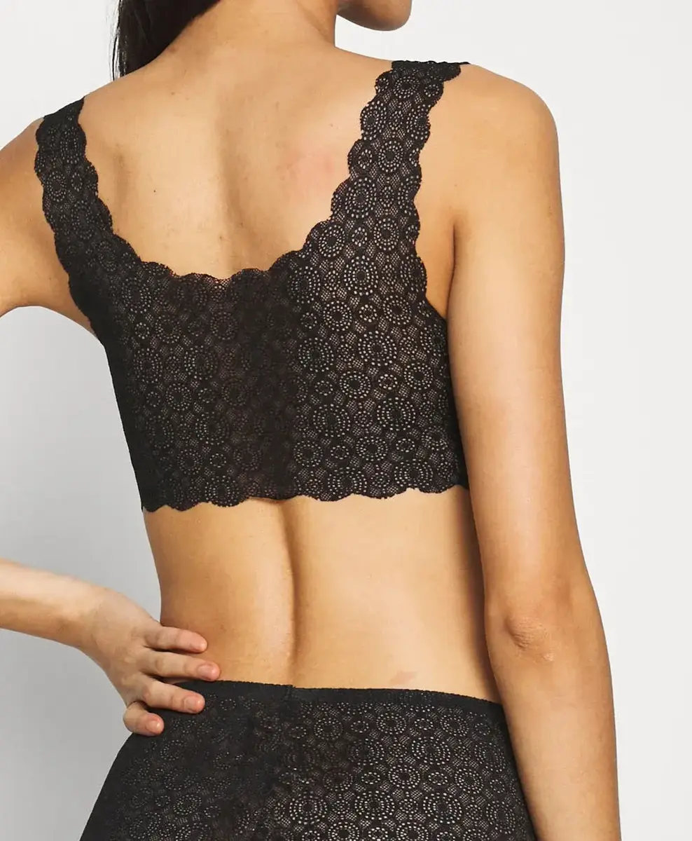 Magic Bralette Kant - Dream Bra lace - Brede bandjes - Kanten Bh top - Uitneembare pads