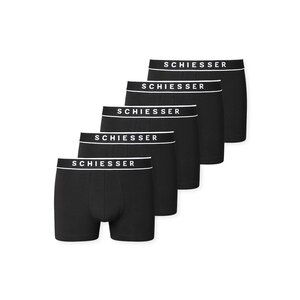 Schiesser 5-pack heren boxershort 95/5 - Zwart