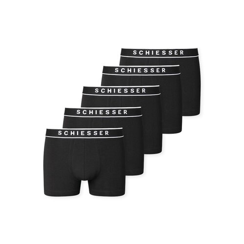 Schiesser 5-pack heren boxershort 95/5 - Zwart Schiesser 5-pack heren boxershort 95/5 - Zwart