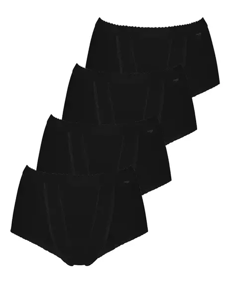 Sloggi 4-pack Control Maxi - corrigerende dames slip - Voordeelverpakking - Multipack - Aanbieding