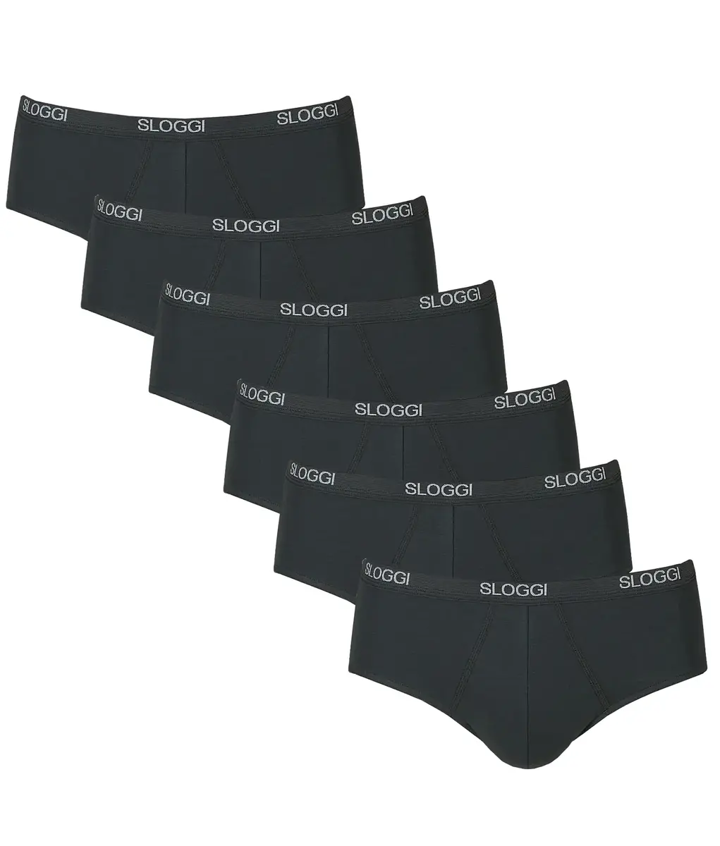 Sloggi 6-pak Basic Midi heren slips - Multipack - Voordeelverpakking - Aanbieding Sloggi 6-pak Basic Midi heren slips - Multipack - Voordeelverpakking - Aanbieding