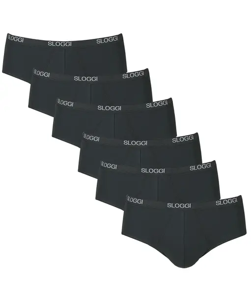 Sloggi 6-pak Basic Midi heren slips - Multipack - Voordeelverpakking - Aanbieding