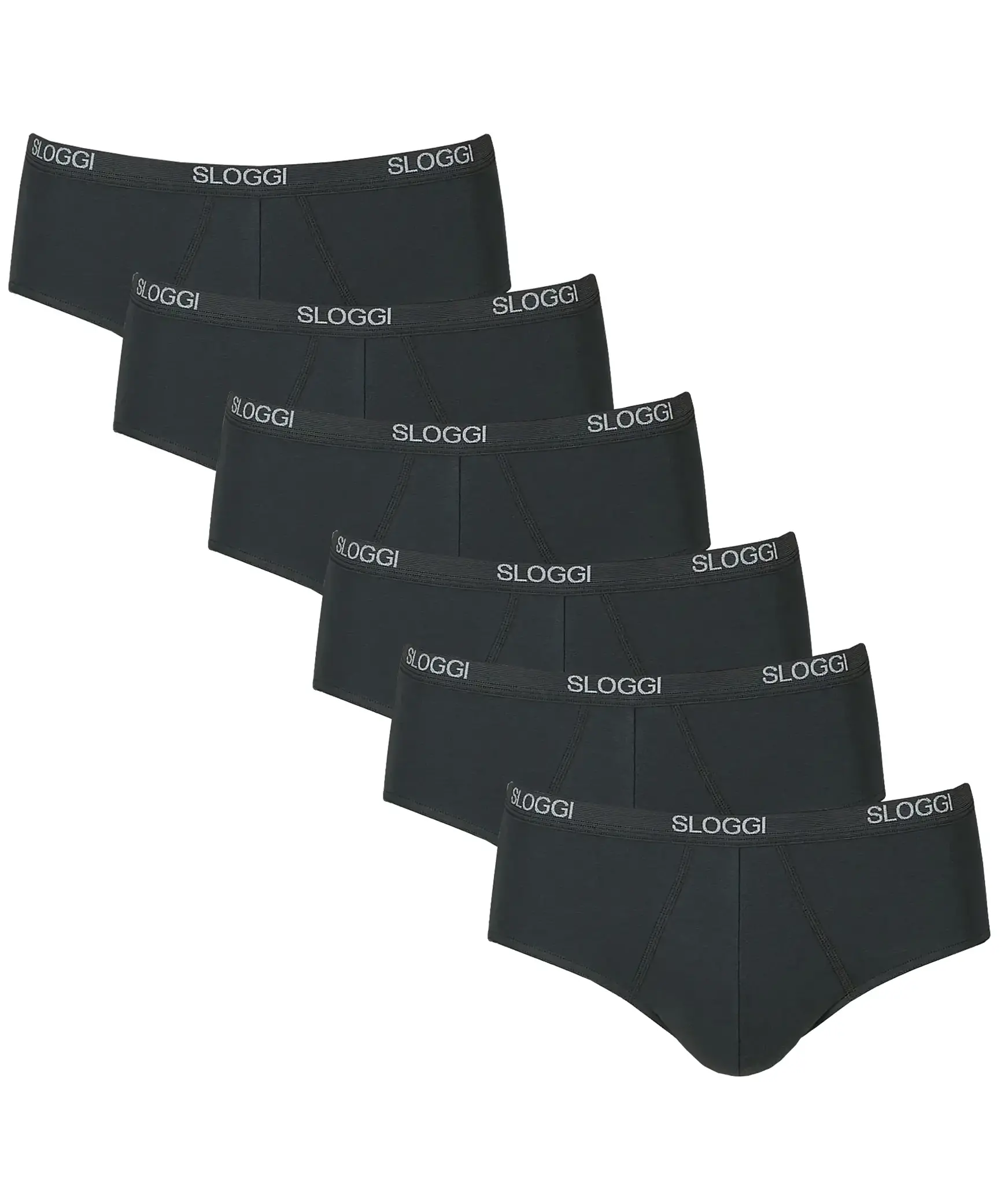 Sloggi 6-pak Basic Midi heren slips