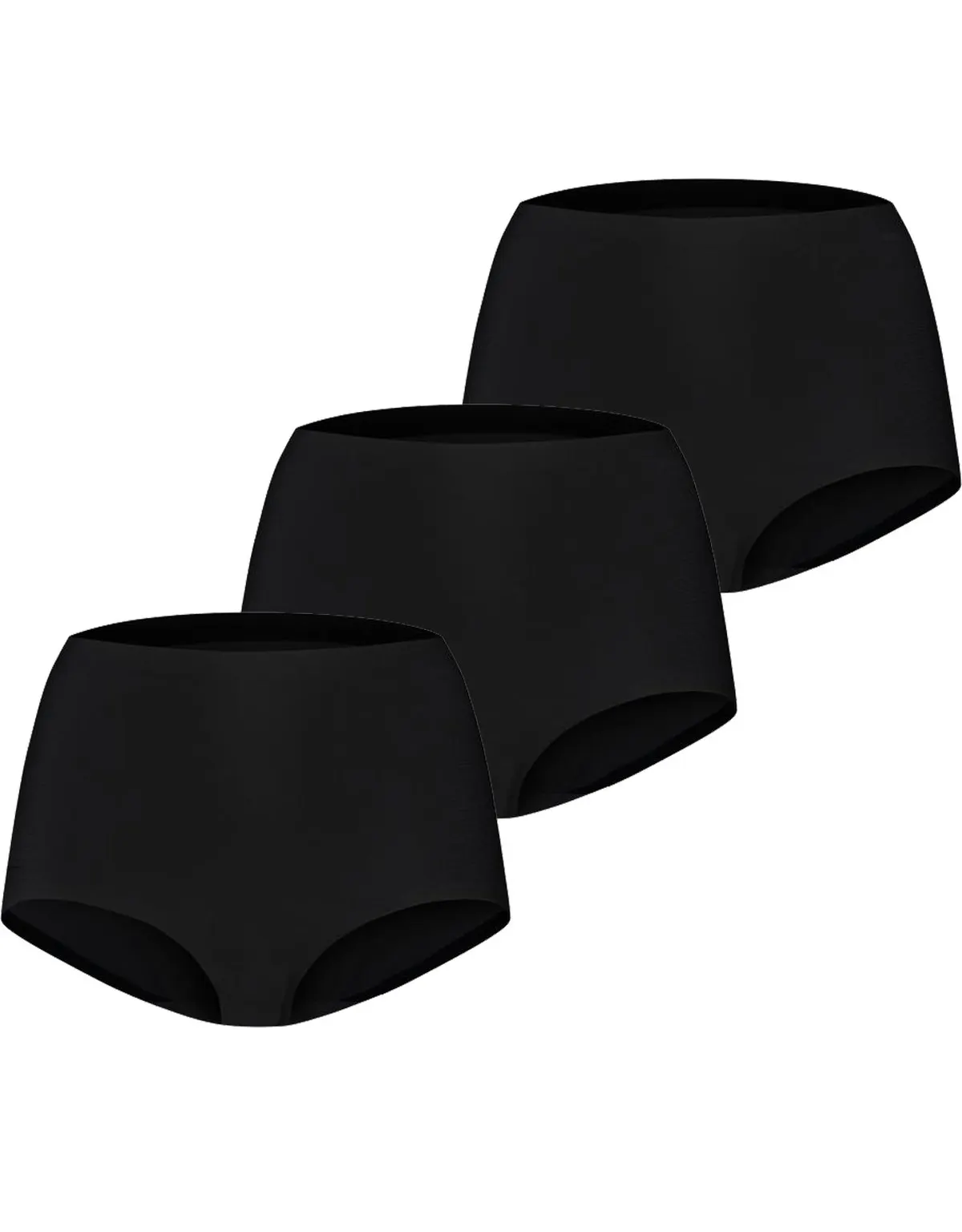 Ten Cate 3-Pack Secrets Maxi slip naadloos - 30176 - Voordeelverpakking - Aanbieding - Multipack - XL - Zwart | Dames slip - Onderbroek - Ondergoed-