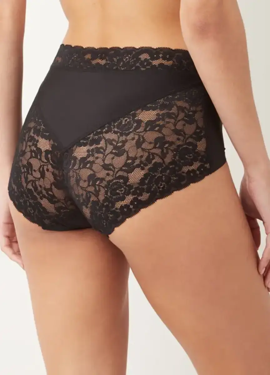 Ten Cate 3-pack secrets kanten high waist slip - 31758 - Voordeelverpakking - Aanbieding