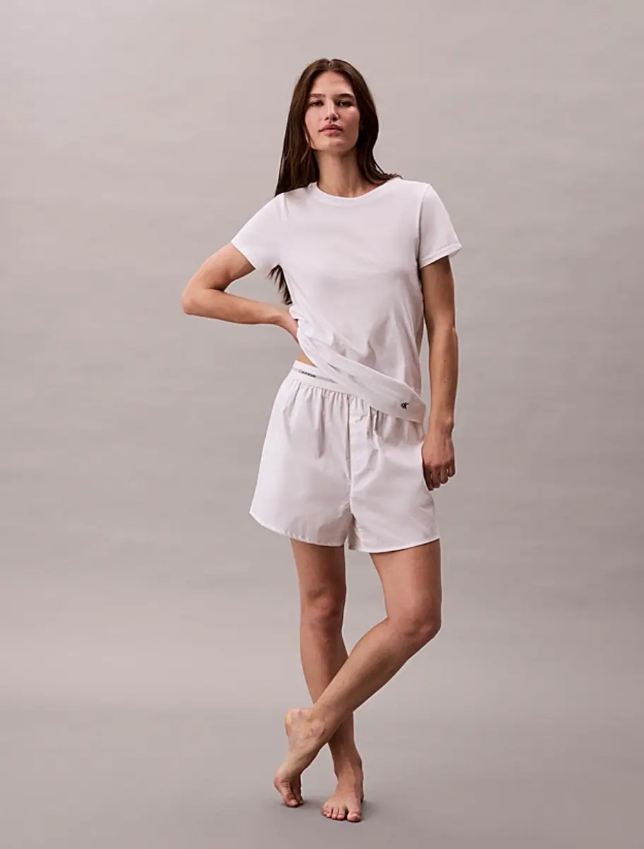 Calvin Klein 3-pack dames lounge T-shirts - Crew neck - 100%  katoenen dames ondershirts met ronde hals en korte mouw