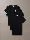 Calvin Klein 3-pack dames lounge T-shirts - Crew neck - 100%  katoenen dames ondershirts met ronde hals en korte mouw