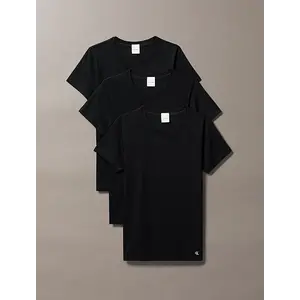 Calvin Klein 3-pack dames lounge T-shirts - Crew neck - 100%  katoenen dames ondershirts met ronde hals en korte mouw