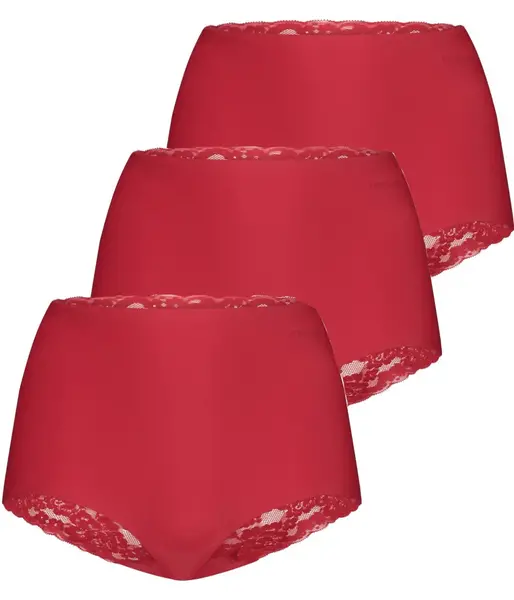 Ten Cate 3-pack secrets kanten high waist slip - 31758 - Voordeelverpakking - Aanbieding