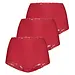 Ten Cate 3-pack secrets kanten high waist slip - 31758 - Voordeelverpakking - Aanbieding - Rood