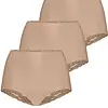 Ten Cate 3-pack secrets kanten high waist slip - 31758 - Voordeelverpakking - Aanbieding