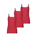 Ten Cate 3-pack Secrets spaghetti hemd naadloos 30249 - Voordeelverpakking - Aanbieding - Rood