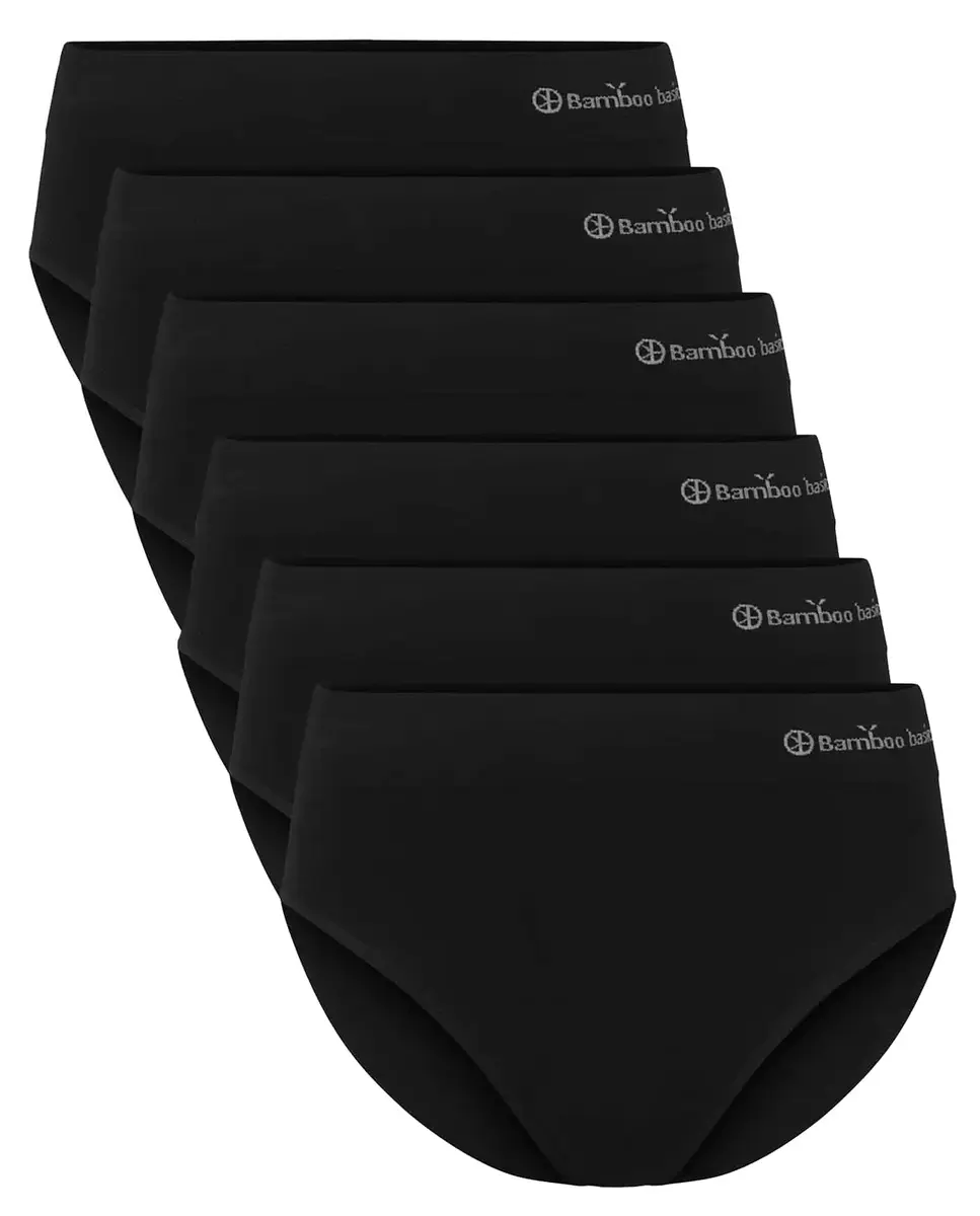 Bamboo Basics 6-pak naadloze dames slips - Belle - Voordeelverpakking - Multipack aanbieding