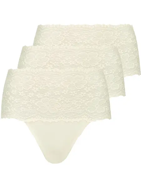 Nina von C 3- pack - dames taille slip kant - Biologisch katoen - Voordeelverpakking - Aanbieding Nina von C 3- pack - dames taille slip kant - Biologisch katoen - Voordeelverpakking - Aanbieding