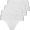 Nina von C 3- pack - dames taille slip kant - Biologisch katoen - Voordeelverpakking - Aanbieding