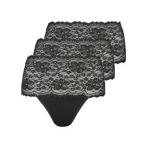 Nina von C 3- pack - dames taille slip kant - Biologisch katoen - Voordeelverpakking - Aanbieding Nina von C 3- pack - dames taille slip kant - Biologisch katoen - Voordeelverpakking - Aanbieding