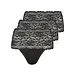Nina von C 3- pack - dames taille slip kant - Biologisch katoen - Voordeelverpakking - Aanbieding - Zwart