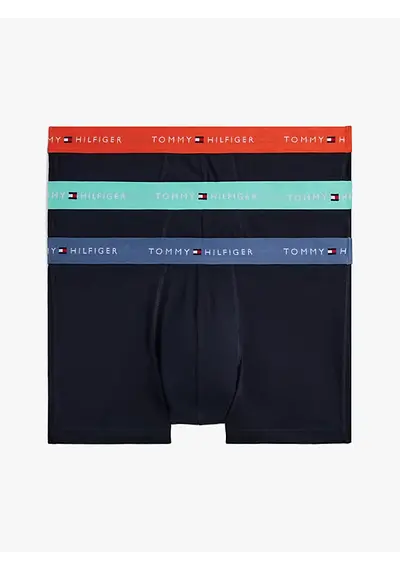 Tommy Hilfiger 3-Pack Heren Boxershorts Katoen  Zwart Combi Tommy Hilfiger 3-Pack Heren Boxershorts Katoen  Zwart Combi