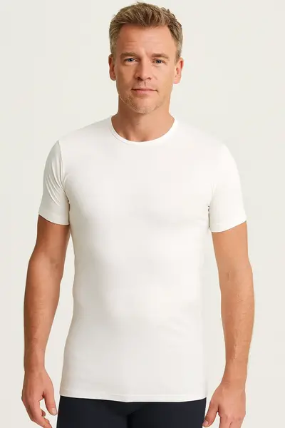 Beeren heren green comfort t-shirt met ronde hals