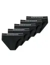 Schiesser 5-pack heren Rio slip 95/5- Zwart