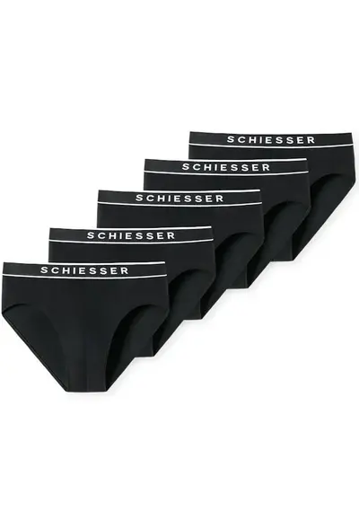 Schiesser 5-pack heren Rio slip 95/5- Zwart Schiesser 5-pack heren Rio slip 95/5- Zwart