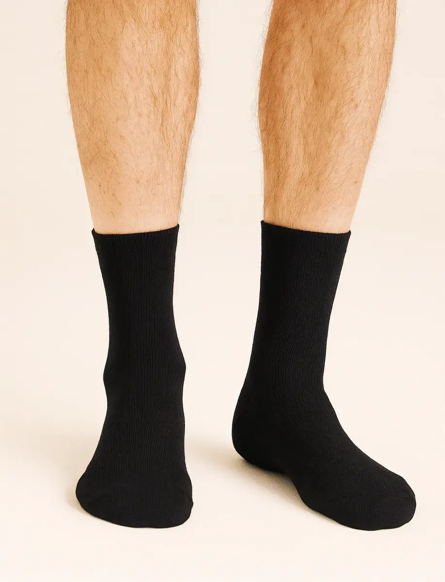 10Cel Tencel Crew sokken 1-Pack - heren crew ksokken - Sterke Tencel sokken met badstof zool