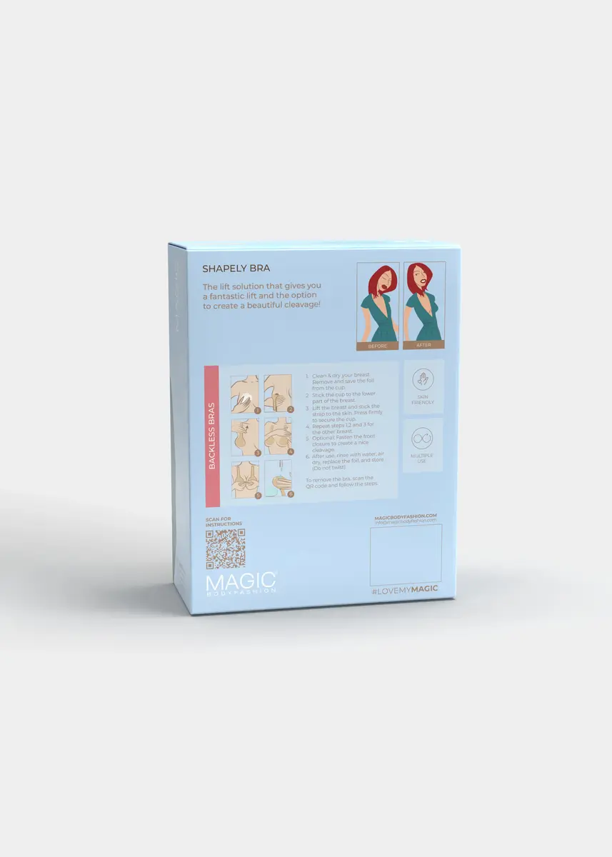 Magic Push up Plak BH - open rug bh - Va-va-Voom Bra - Bh zonder achterkant - Lage rug bh