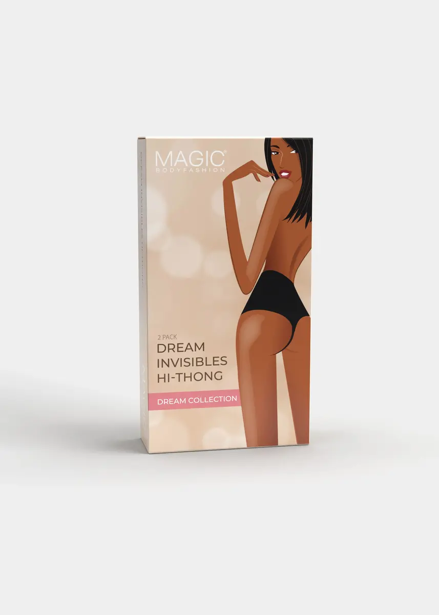 Magic 2-pack hoge taille string - Invisible Hi Thong dames