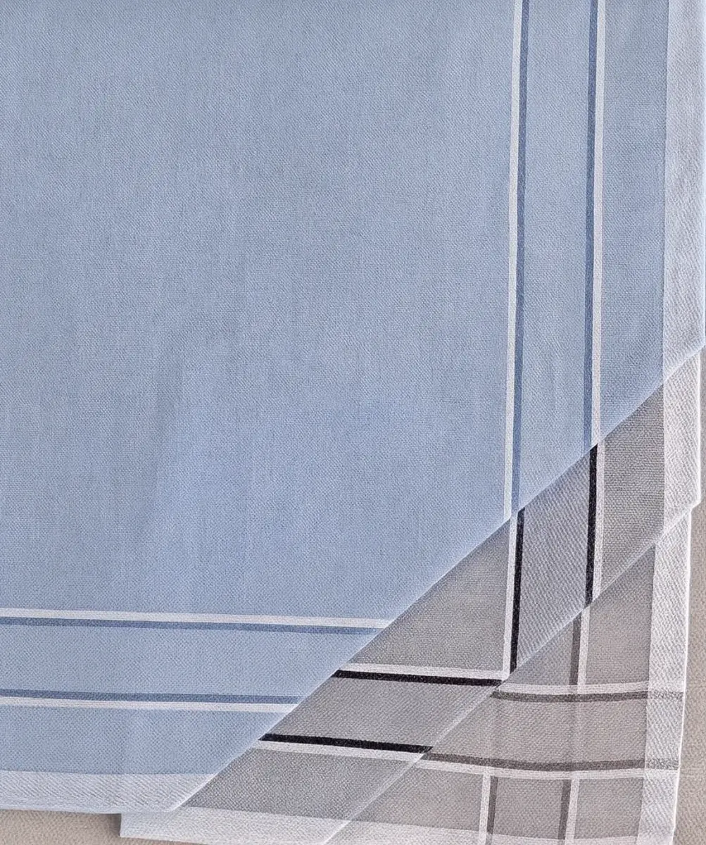 Tiseco 12 stuks Heren zakdoeken - Blue Winter - Blauwe katoenen zakdoeken - Voordeelverpakking Tiseco 12 stuks Heren zakdoeken - Blue Winter - Blauwe katoenen zakdoeken - Voordeelverpakking