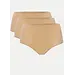 Chantelle 3-pack naadloze taille slip - Soft Strech - High waist brief - Huidskleur