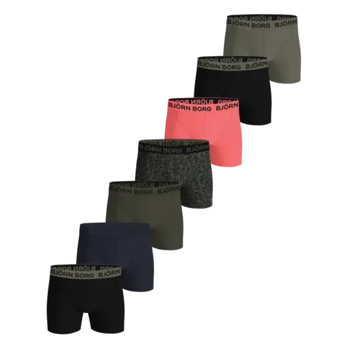 Bjorn Borg 7-pack heren boxershort - Cotton stretch Bjorn Borg 7-pack heren boxershort - Cotton stretch