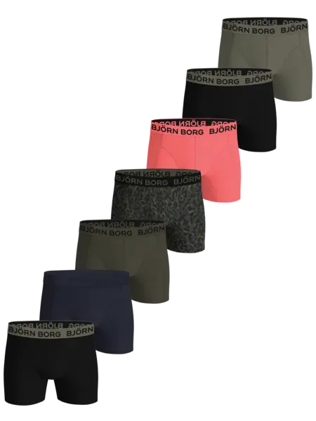 Bjorn Borg 7-pack heren boxershort - Cotton stretch Bjorn Borg 7-pack heren boxershort - Cotton stretch