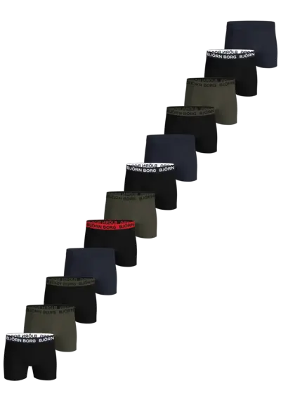 Bjorn Borg 12-pack heren boxershort-Cotton Stretch - Combi Bjorn Borg 12-pack heren boxershort-Cotton Stretch - Combi