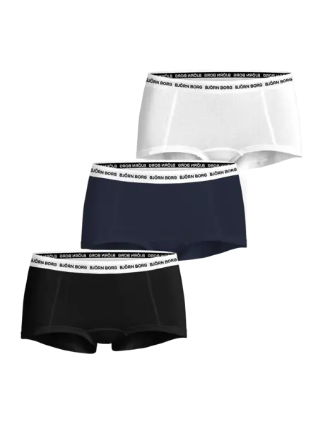 Bjorn Borg 3-pack dames boxershort- Logo shorts - Dames katoenen onderbroeken - Boxershorts dames -