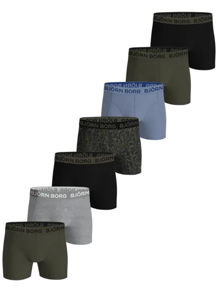 Bjorn Borg 7-Pack jongens boxershorts - Cotton stretch - Multipack katoenen jongens onderbroeken