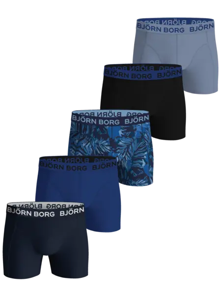 Bjorn Borg 5-Pack jongens boxershorts - Cotton stretch - Zwarte katoenen jongens onderbroeken