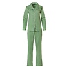 Pastunette Dames Pyjama katoen met lange mouwen - Groen