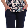 Pastunette dames capri pyjama korte mouw- donkerblauw