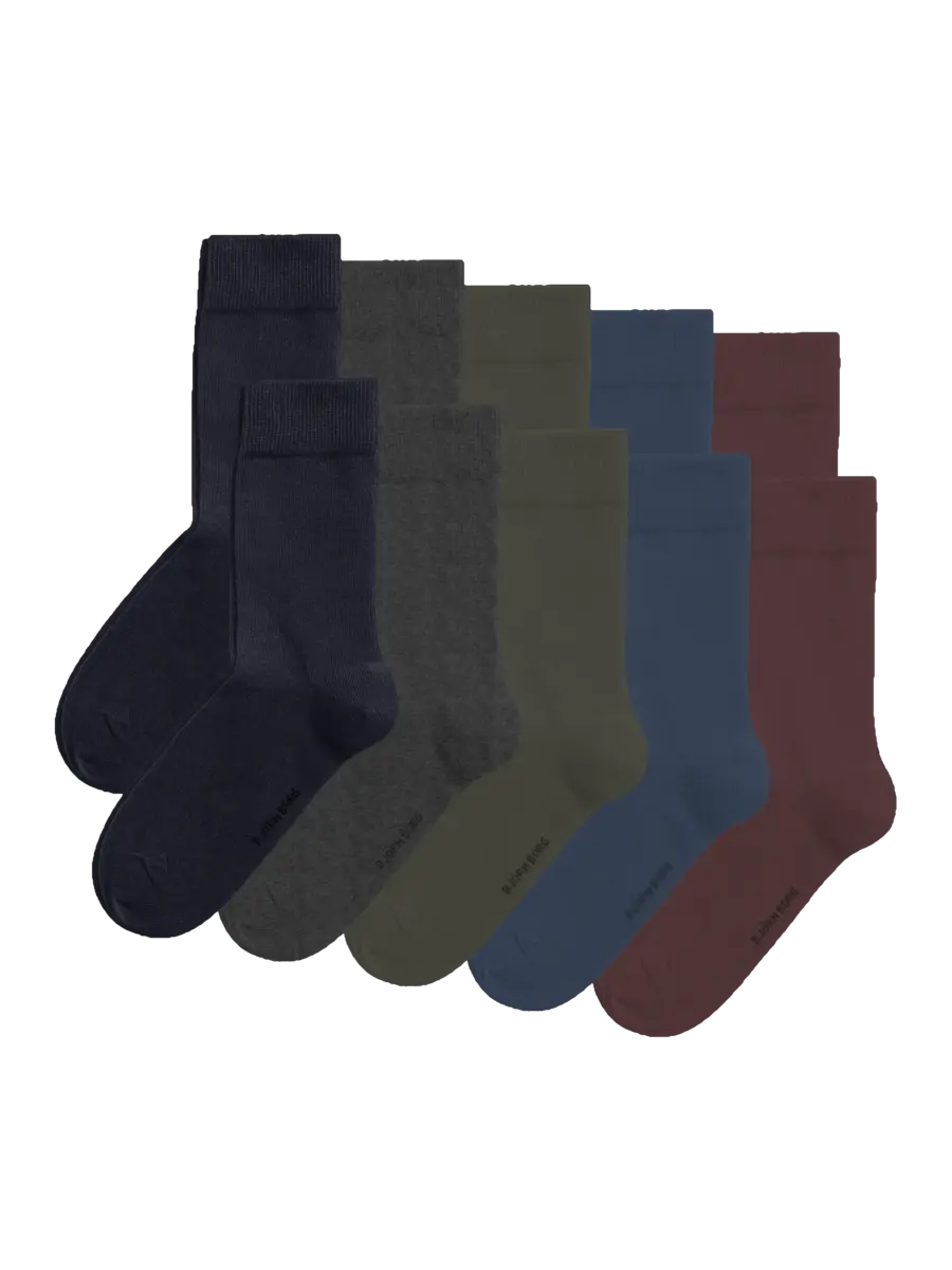 Bjorn Borg 5-paar - heren sokken - Combi - Essential - Katoenen mannen kousen - Voordeelverpakking
