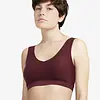 Chantelle Bralette top met vulling - Soft Stretch - Padded top - Bralette / BH Top naadloos dames - Rood - zwart - Huidskleur