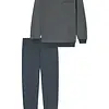 Schiesser pyjama heren Katoen lange mouw- Comfort Essentials - Zonder boordjes