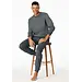 Schiesser pyjama heren Katoen lange mouw- Comfort Essentials - Zonder boordjes - Grijs